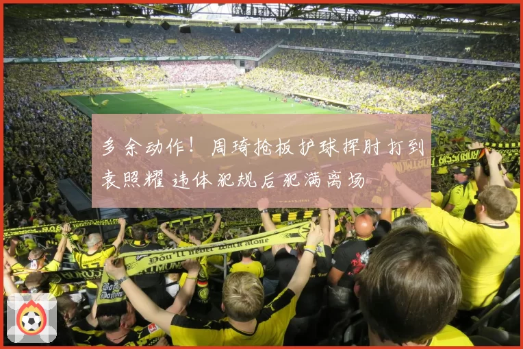 多余动作!周琦抢板护球挥肘打到袁照耀 违体犯规后犯满离场